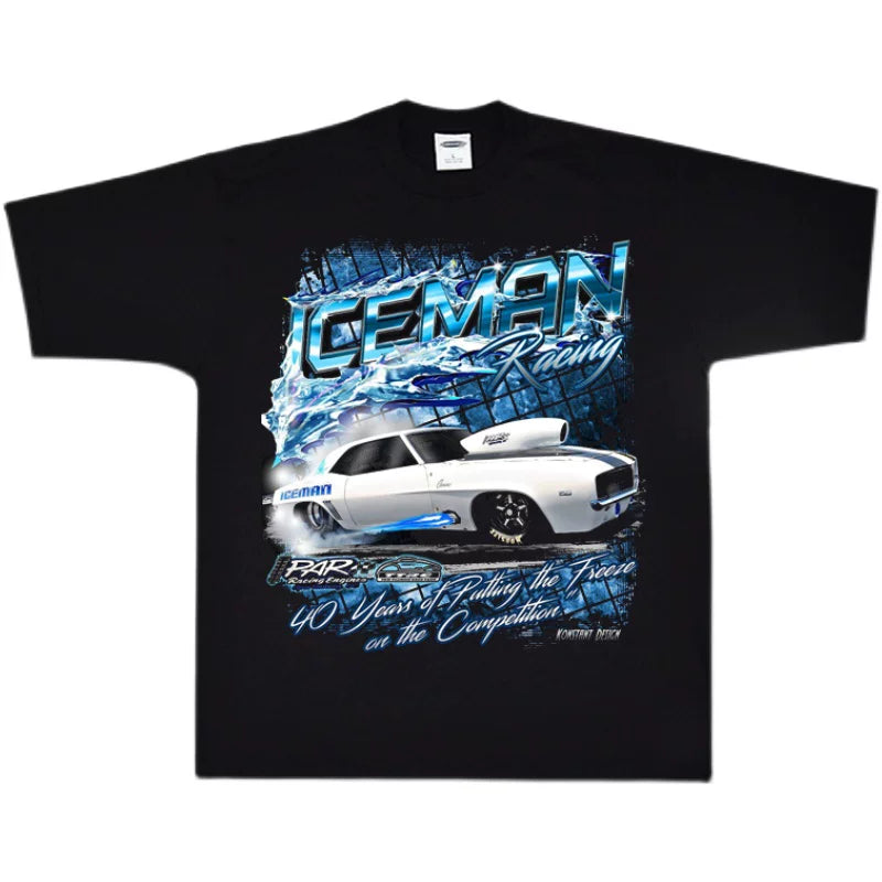 Unisex Racing Car Hip-Hop Oversize Short-Sleeve T-Shirt