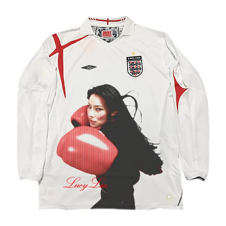 Unisex Lucy Liu Portrait Retro Blokecore Jersey