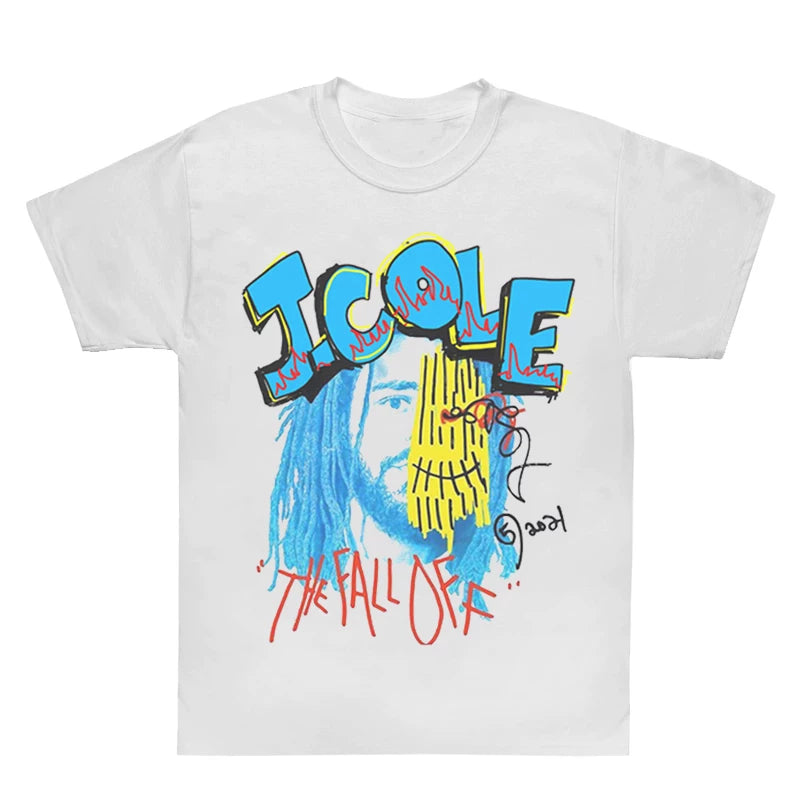 Unisex J. Cole Album Cover Hip Hop Vintage Cotton T-Shirt