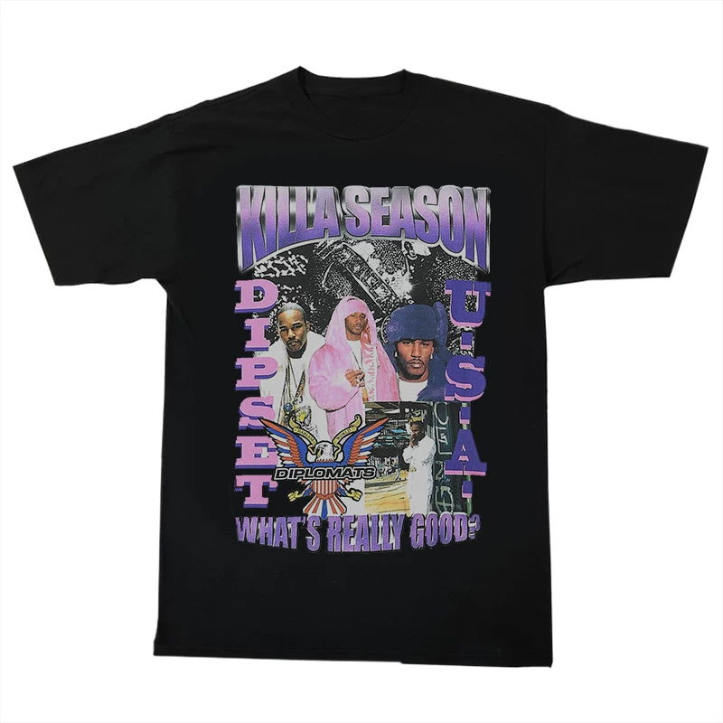 Unisex Dipset Killa Season Hip-Hop Cotton T-Shirt