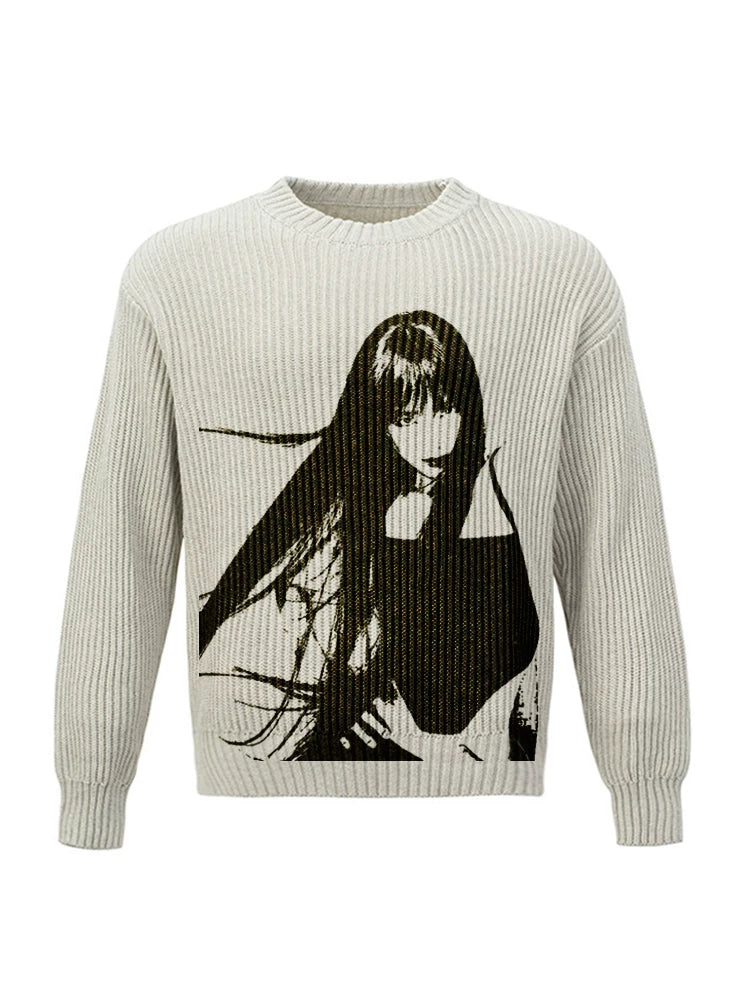 Unisex BLACKPINK Pure Cotton Knitted Retro Sweater