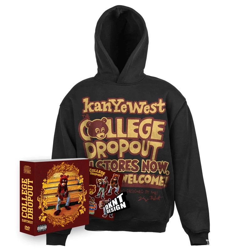 Unisex Dropout Bear Heavyweight Fleece Pullover Hoodie