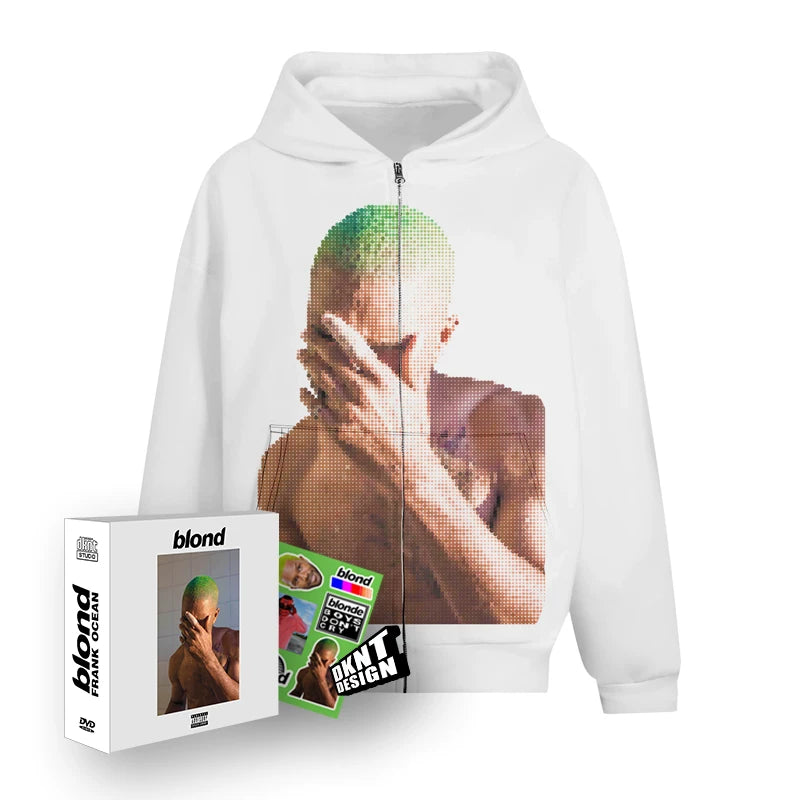 Unisex Frank Ocean Blond Album Fleece Hoodie