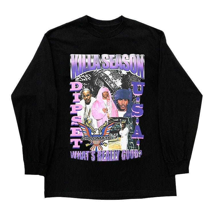 Unisex Dipset Killa Season Hip-Hop Cotton T-Shirt