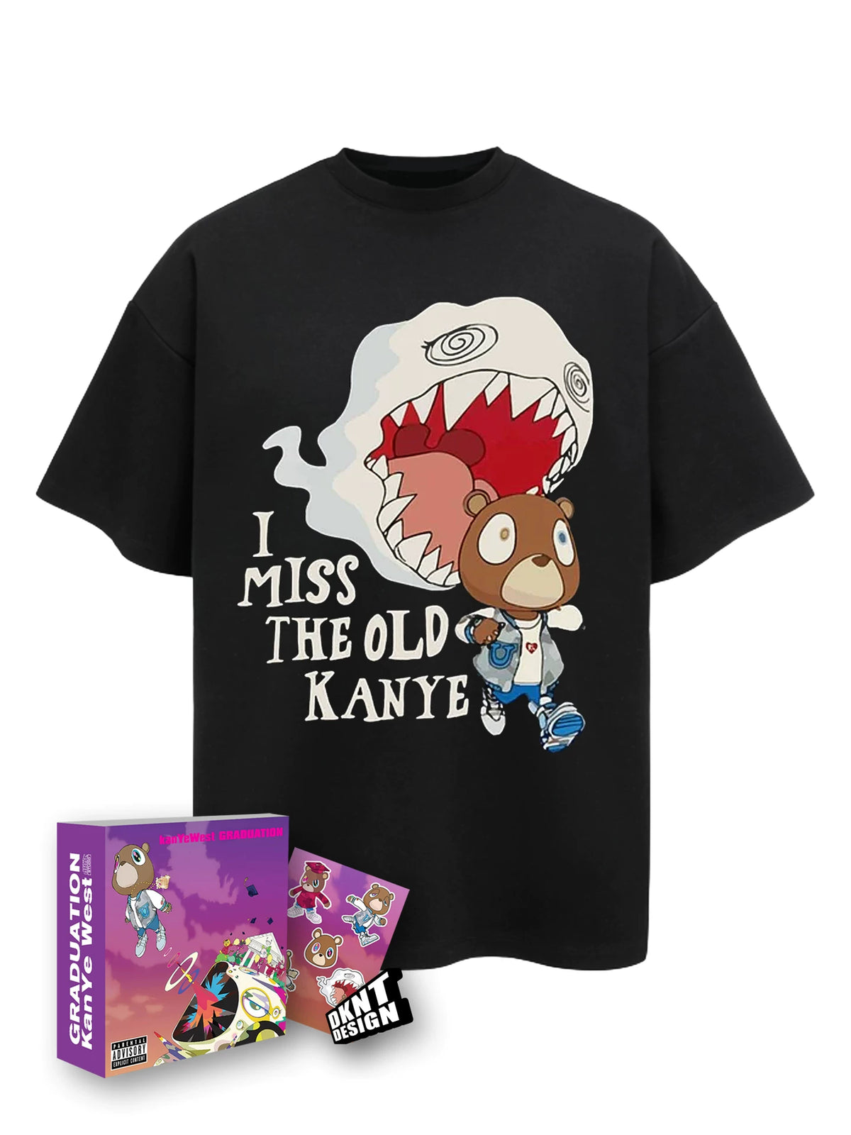 Unisex Kanye Graduation Streetwear Oversize Short-Sleeve T-Shirt