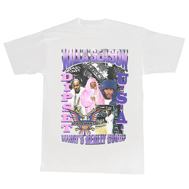 Unisex Dipset Killa Season Hip-Hop Cotton T-Shirt
