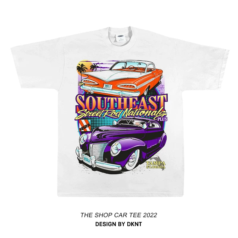 Unisex Racing Car Hip-Hop Oversize Short-Sleeve T-Shirt