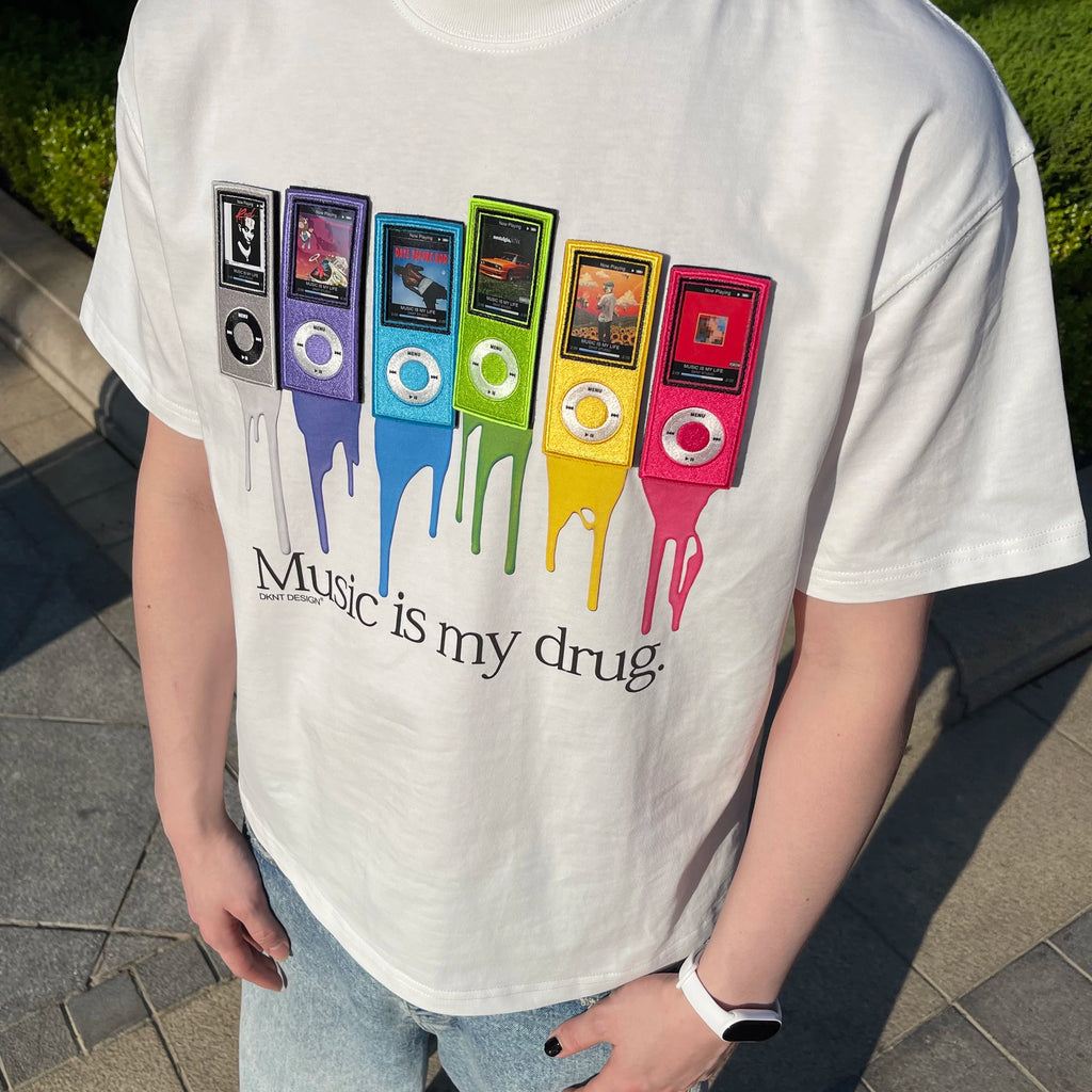 Unisex iPod Embroidered NFC Pure Cotton Y2K T-Shirt