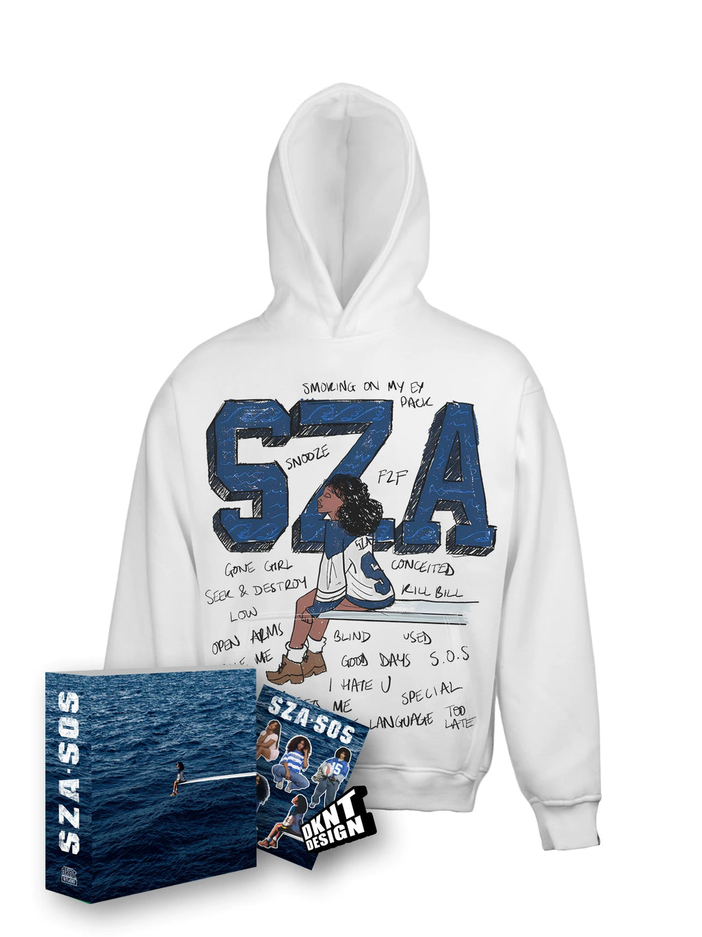 Unisex SZA SOS Album Graphic Pure Cotton Hoodie