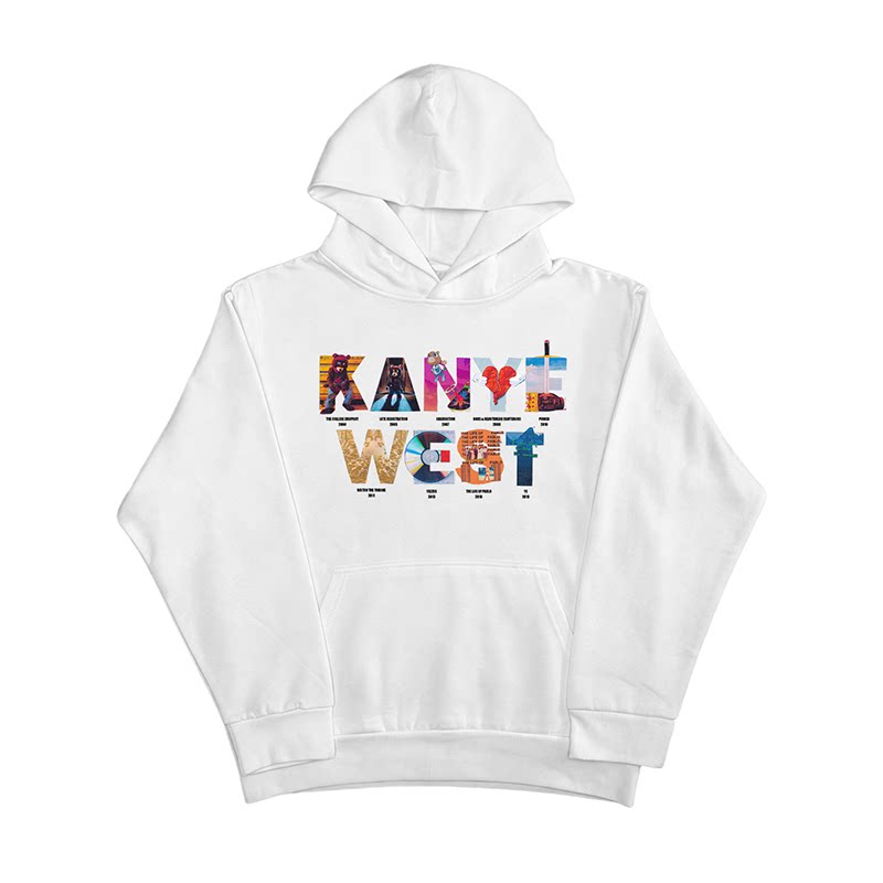 Unisex Album Collection Hip-Hop Fleece Pullover Hoodie
