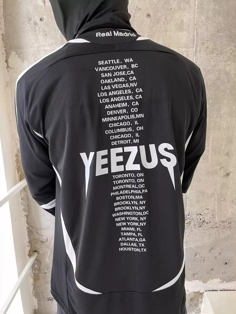 Unisex Kanye Portrait Remake Football Jersey T-Shirt