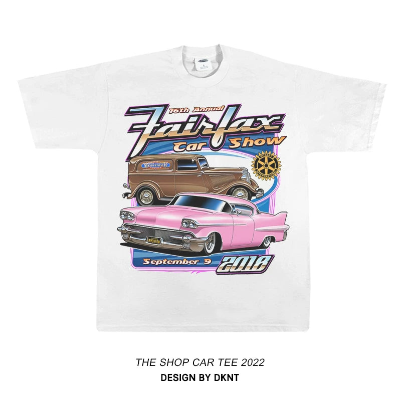 Unisex Racing Car Hip-Hop Oversize Short-Sleeve T-Shirt