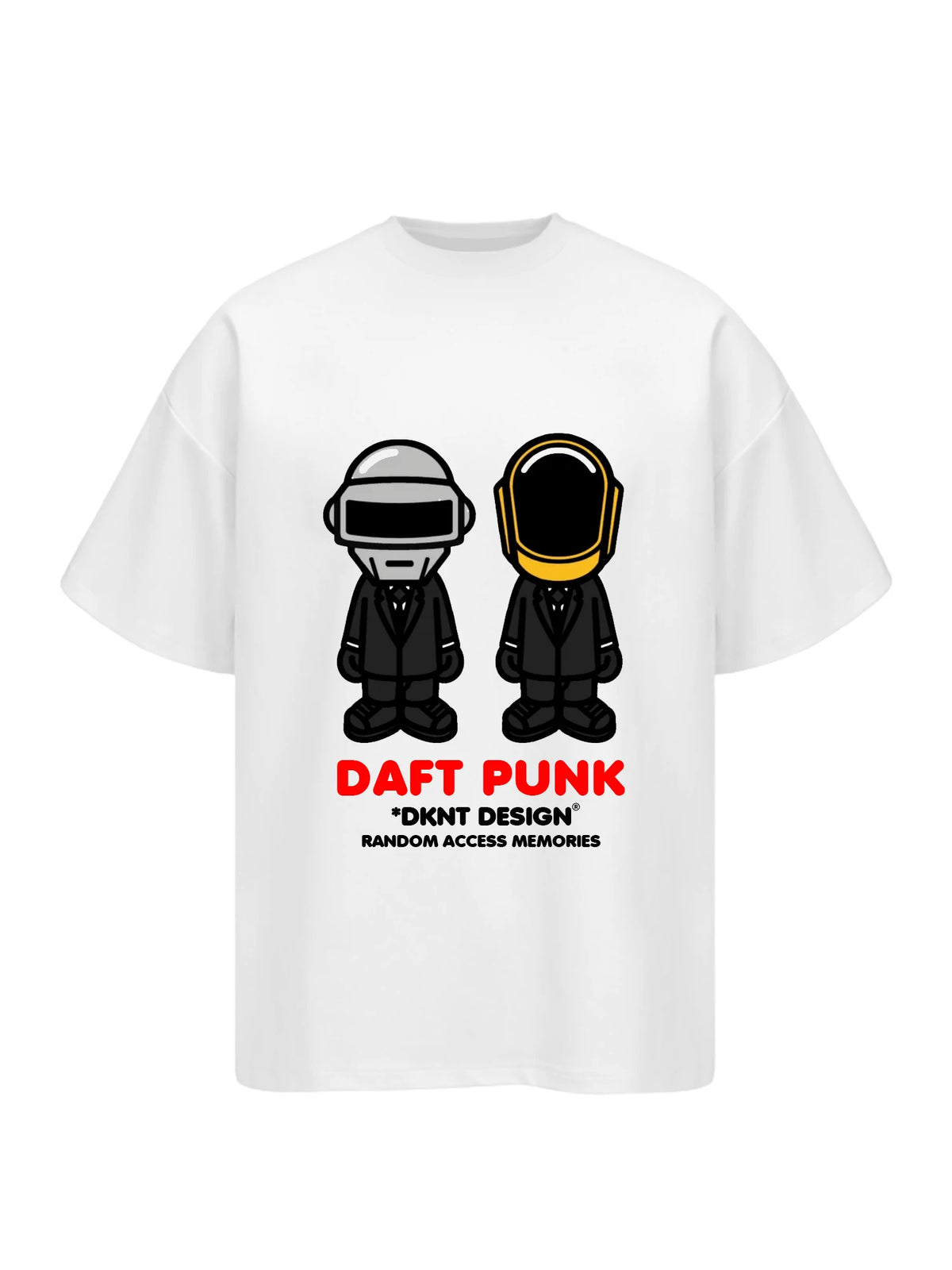 Unisex Rapper Cartoon Graphic Pure Cotton T-Shirt