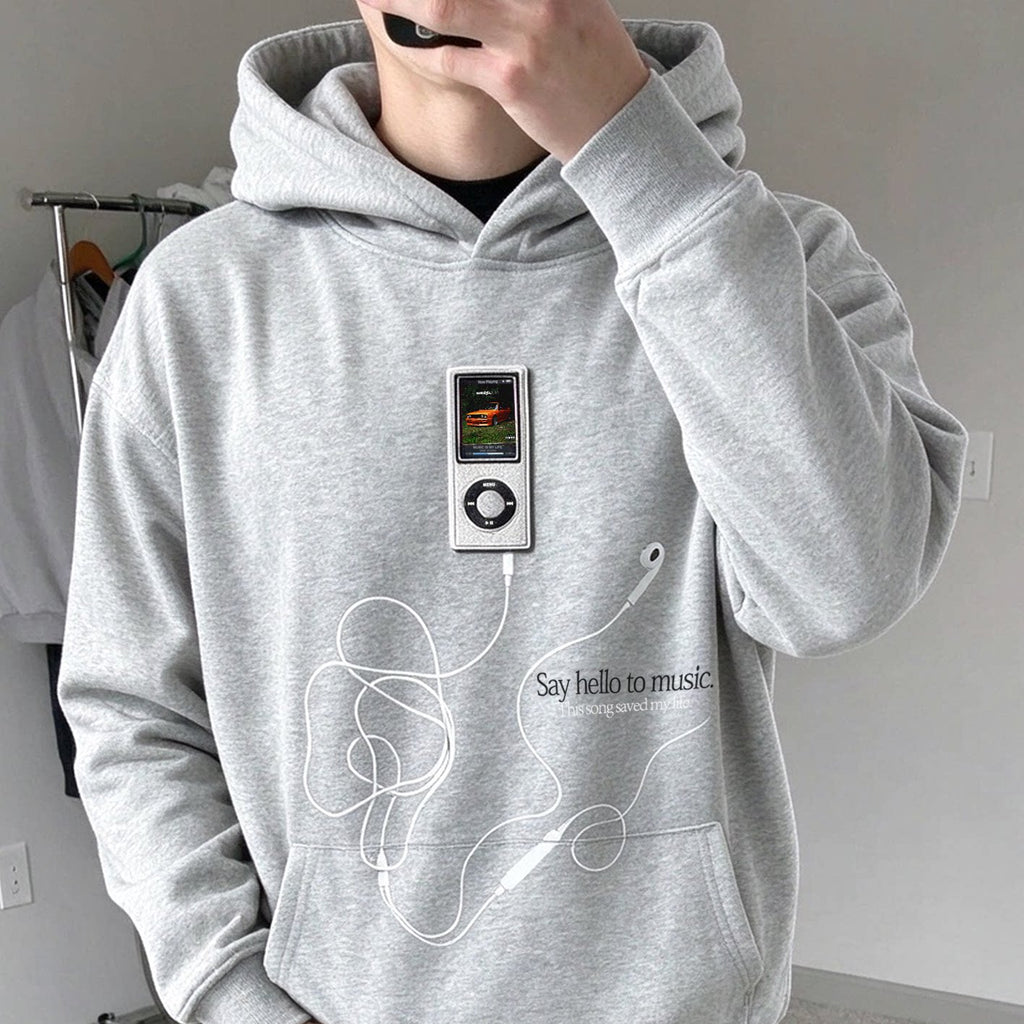 Unisex American Style Embroidered NFC Fleece Pullover Hoodie