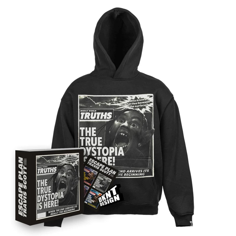 Unisex ESCAPE PLAN Album Heavyweight Washed Fleece Hoodie