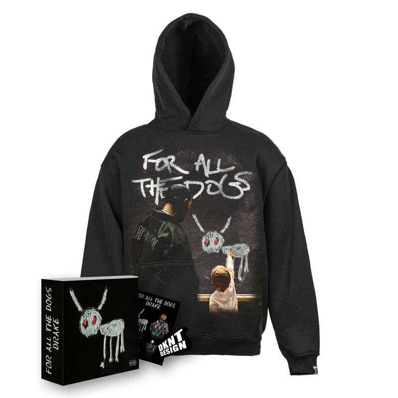 Unisex For All the Dogs Fleece Pullover Hoodie
