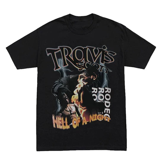 Unisex Travis Scott Hip Hop Vintage Cotton T-Shirt