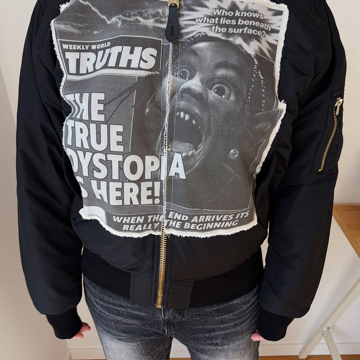 Unisex Travis Scott ESCAPE PLAN Retro Patch Heavy Jacket