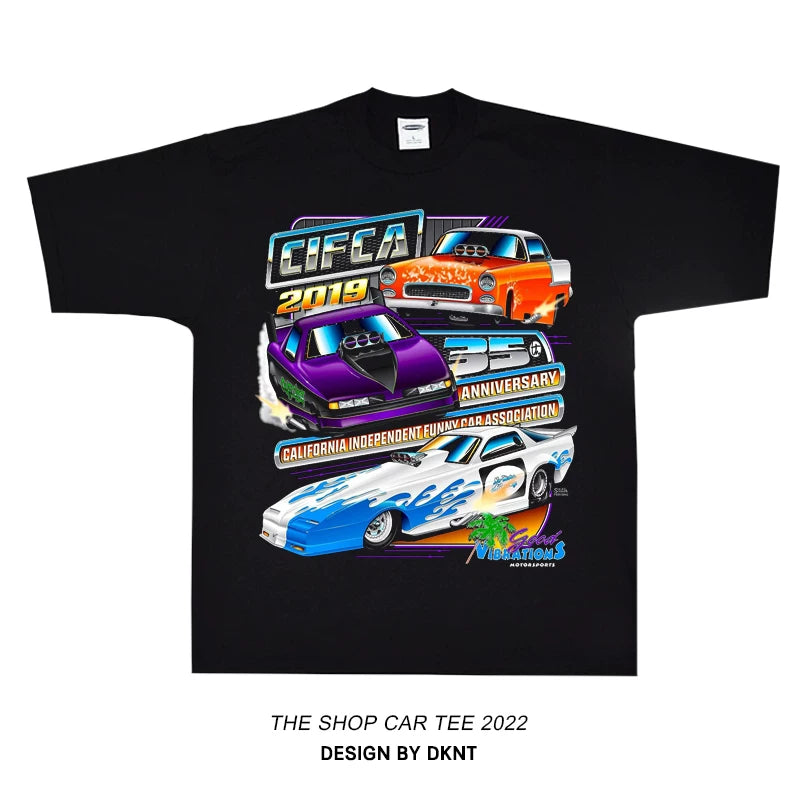 Unisex Racing Car Hip-Hop Oversize Short-Sleeve T-Shirt