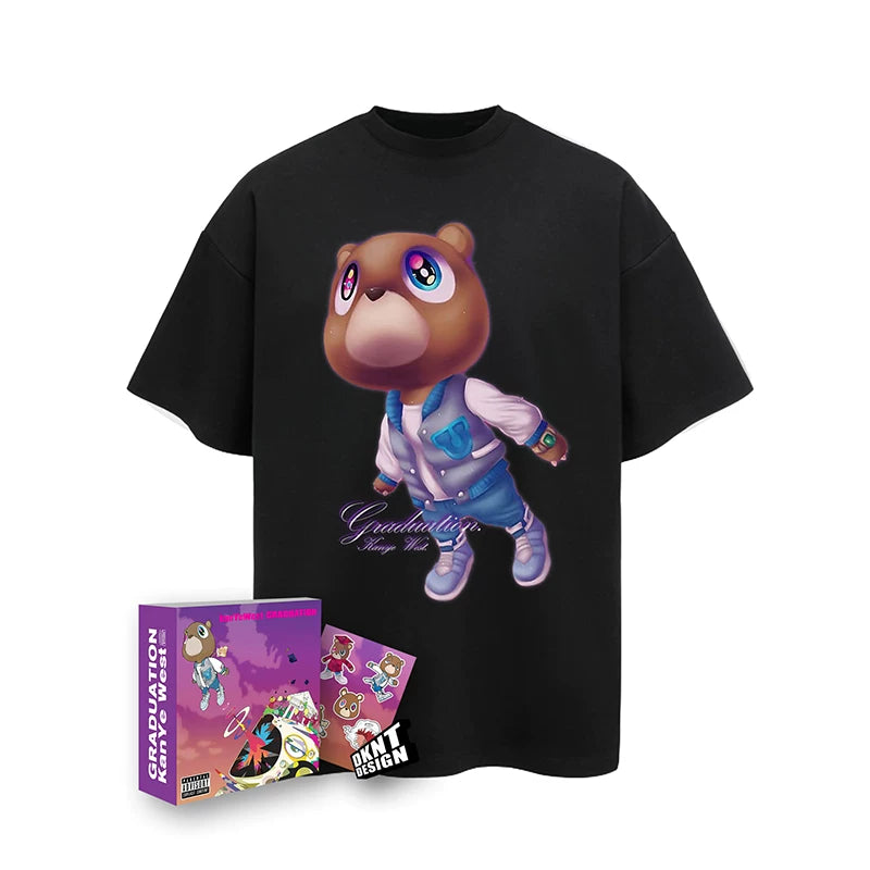 Unisex GRADUATION Bear Cotton American Short-Sleeve T-Shirt