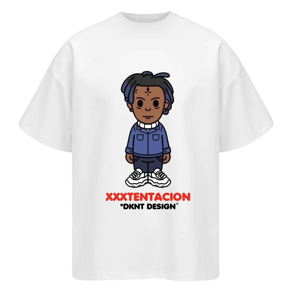 Unisex Rapper Cartoon Graphic Pure Cotton T-Shirt