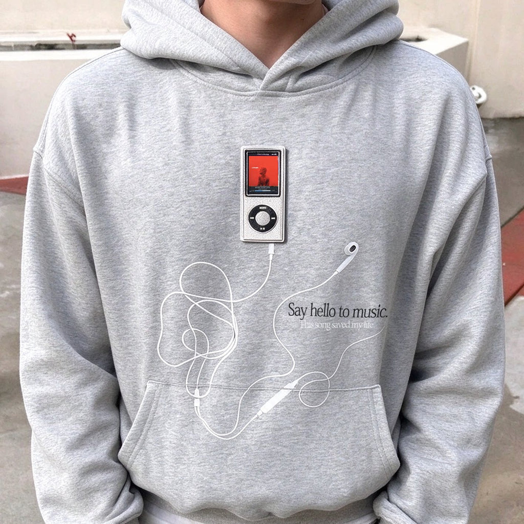Unisex American Style Embroidered NFC Fleece Pullover Hoodie