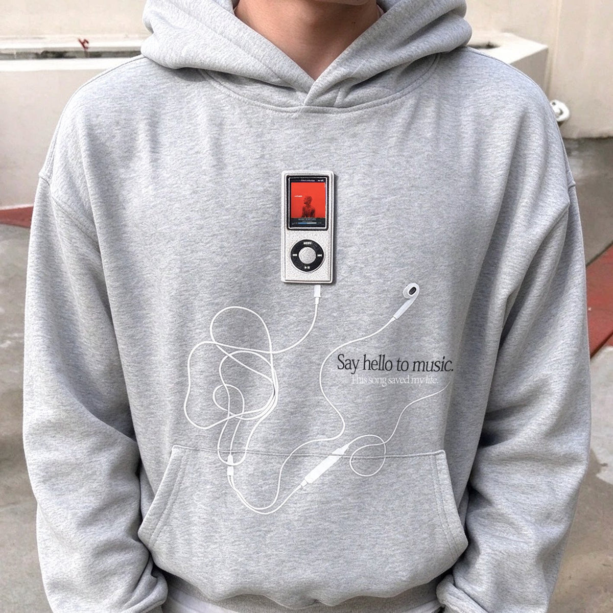Unisex American Style Embroidered NFC Fleece Pullover Hoodie