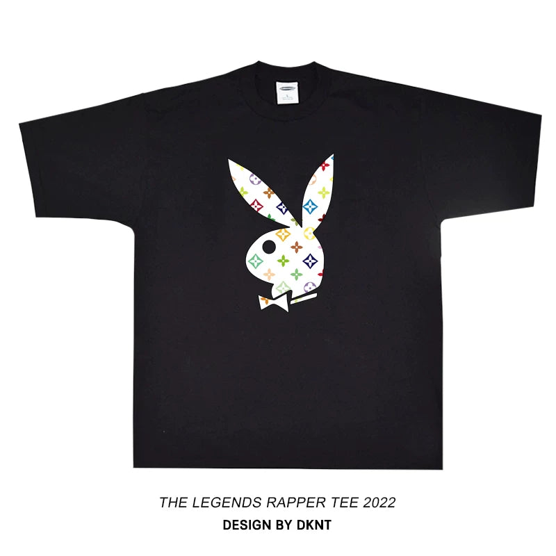 Unisex Vintage Hip Hop Loose Short Sleeve T-Shirt