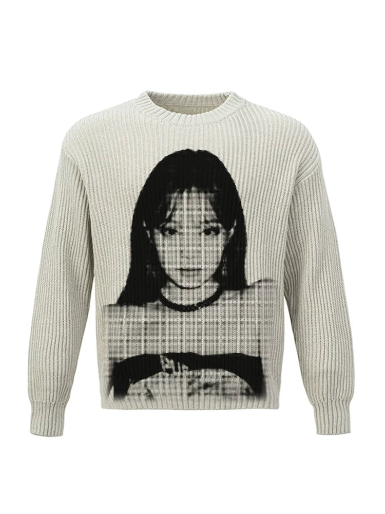 Unisex BLACKPINK Pure Cotton Knitted Retro Sweater
