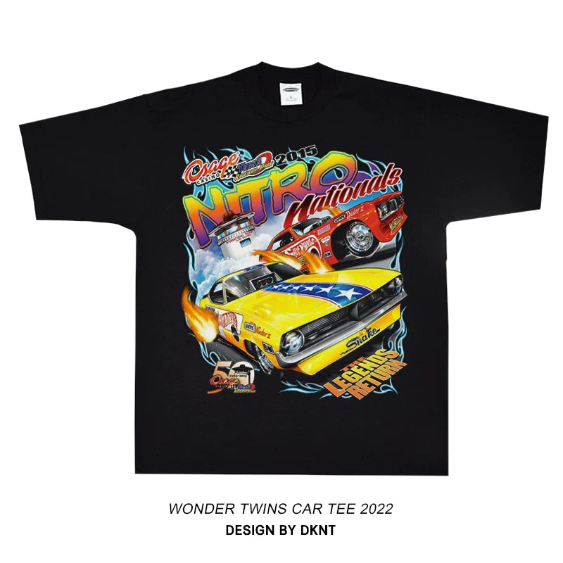 Unisex Racing Car Hip-Hop Oversize Short-Sleeve T-Shirt
