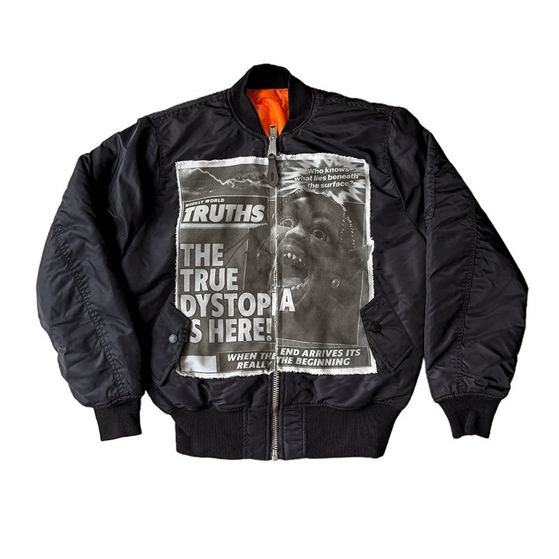 Unisex Travis Scott ESCAPE PLAN Retro Patch Heavy Jacket