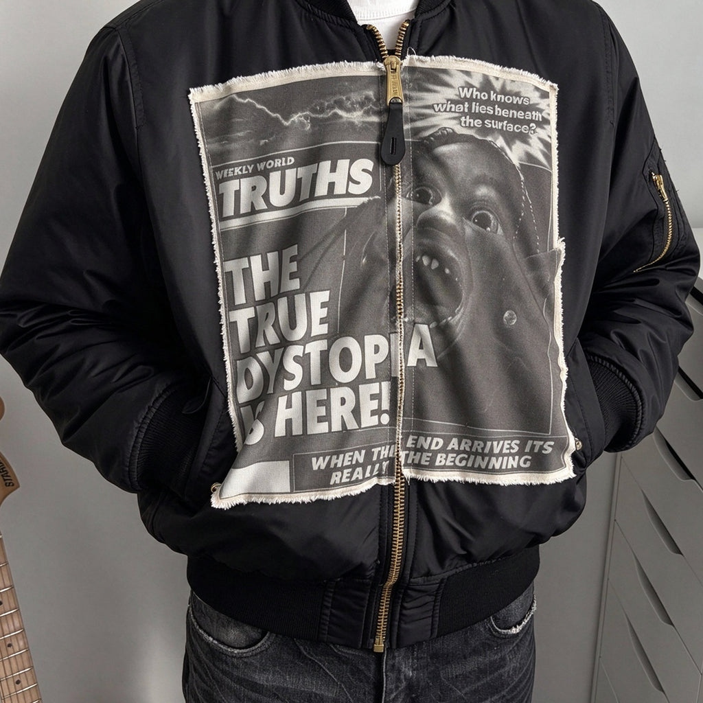 Unisex Travis Scott ESCAPE PLAN Retro Patch Heavy Jacket