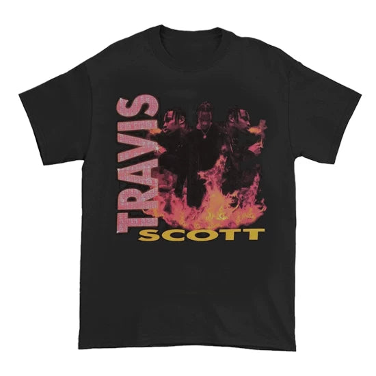 Unisex Travis Scott Hip Hop Vintage Cotton T-Shirt