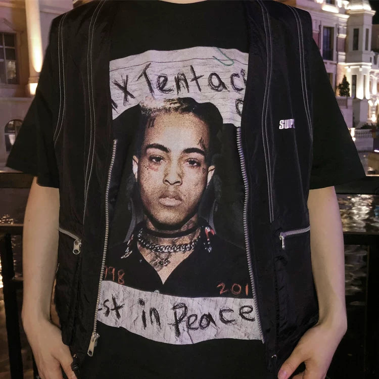Unisex Hip Hop Vintage Heavyweight Cotton T-Shirt