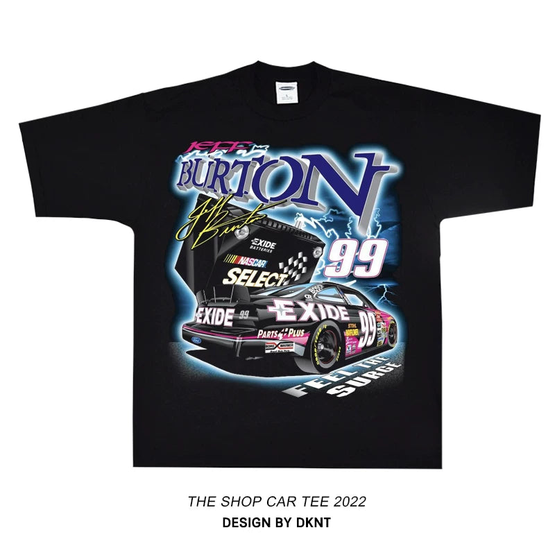 Unisex Racing Car Hip-Hop Oversize Short-Sleeve T-Shirt
