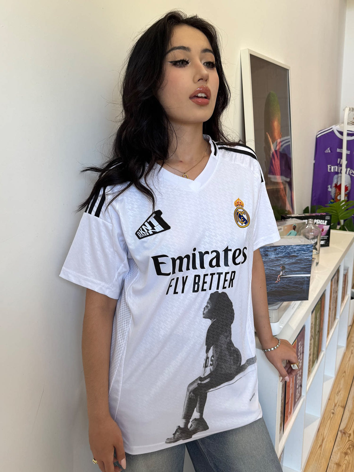 Unisex Rapper Graphic Hip Hop Loose Soccer Jersey T-Shirt