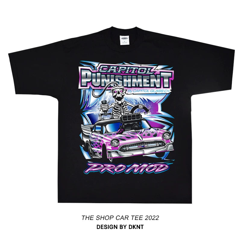 Unisex Racing Car Hip-Hop Oversize Short-Sleeve T-Shirt