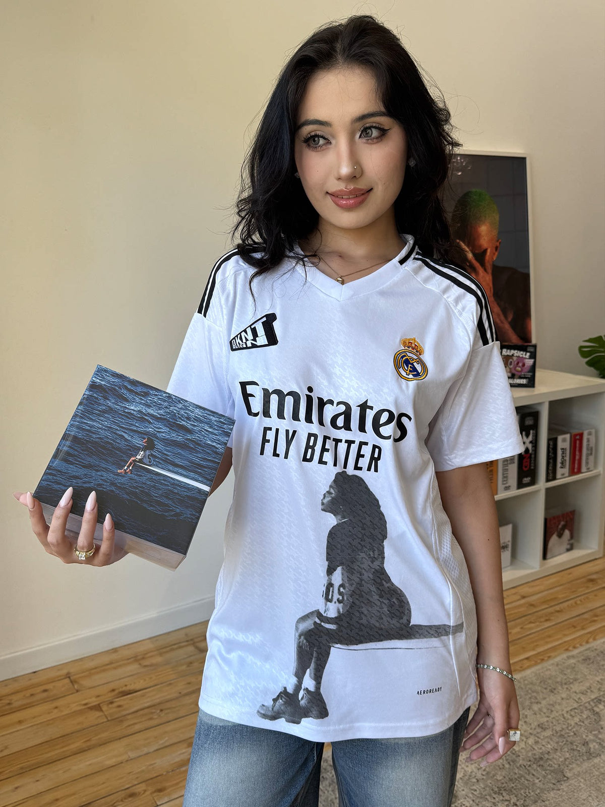 Unisex Rapper Graphic Hip Hop Loose Soccer Jersey T-Shirt