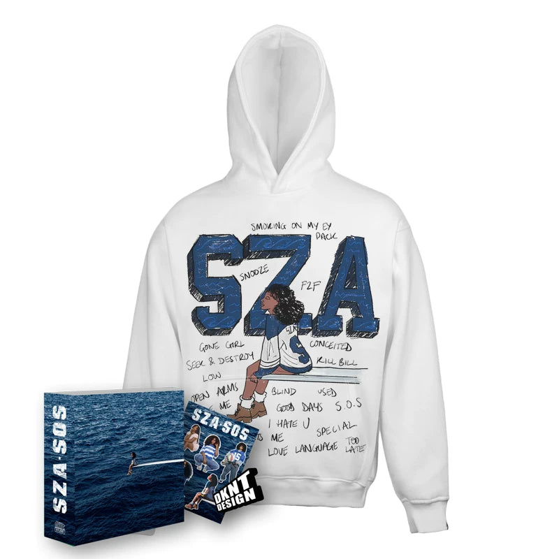Unisex SZA SOS Album Graphic Pure Cotton Hoodie
