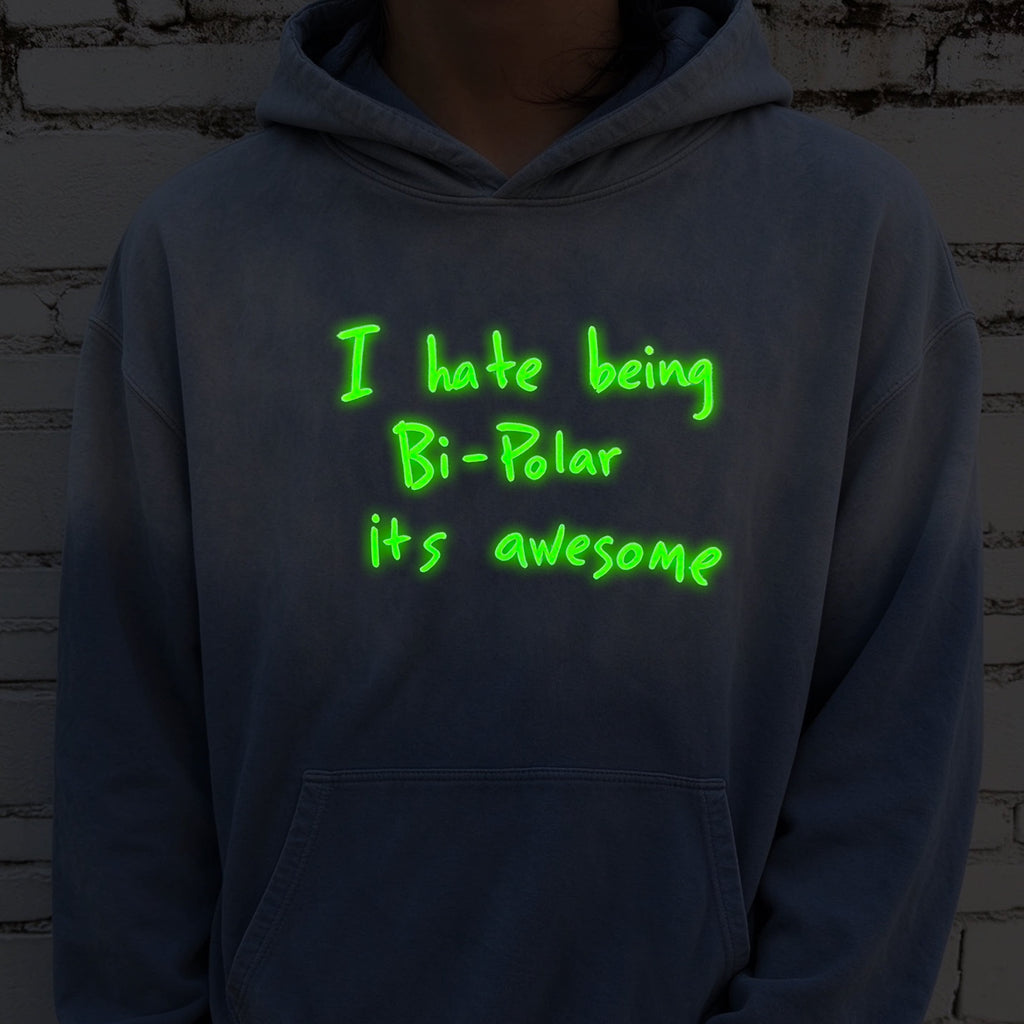 Unisex Kanye Ye Washed Distressed Fleece Pullover Hoodie