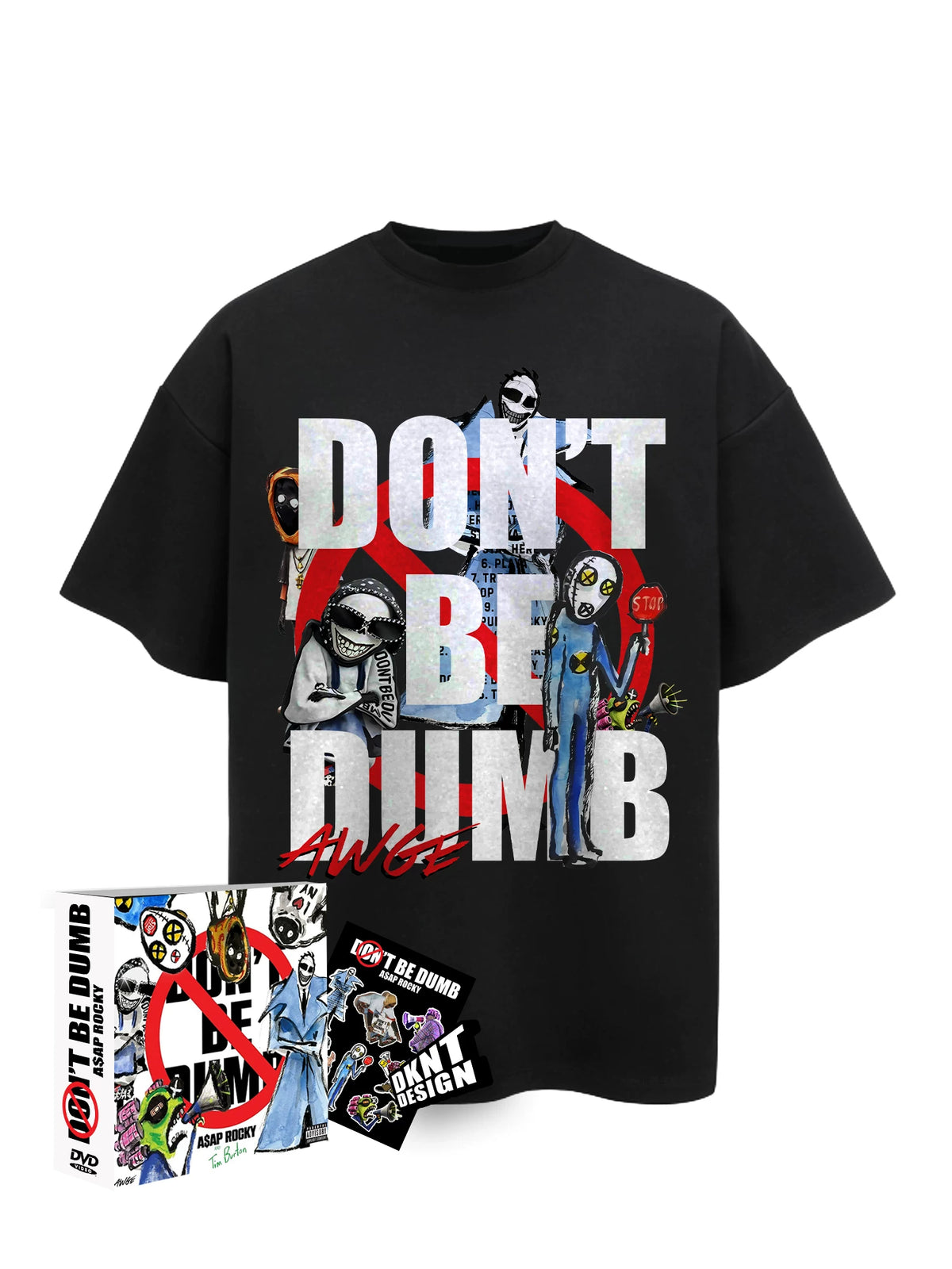 Unisex DONT BE DUMB A$AP ROCKY Heavyweight Cotton T-Shirt