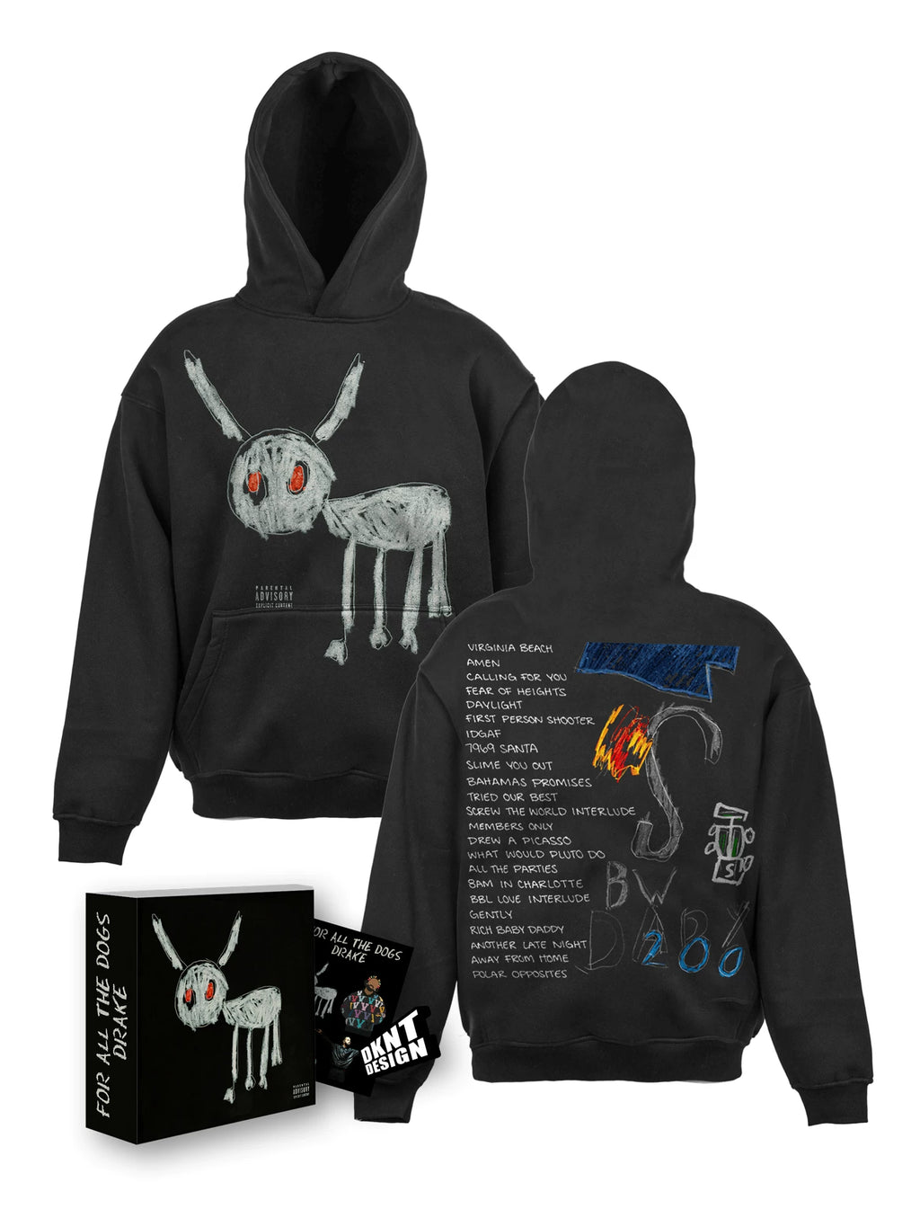 Unisex For All the Dogs Fleece Pullover Hoodie