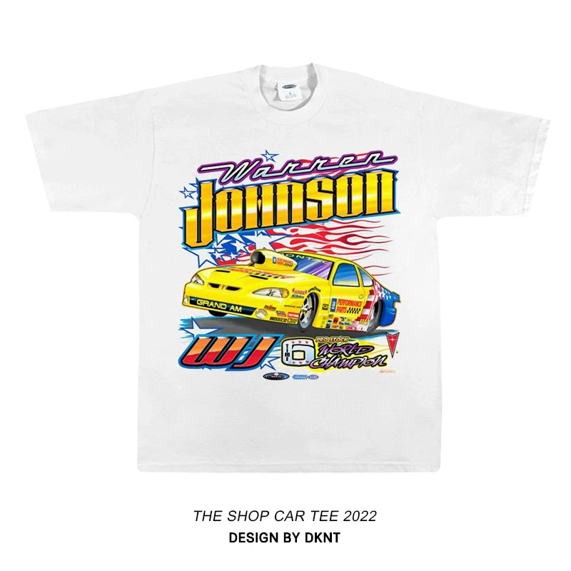 Unisex Racing Car Hip-Hop Oversize Short-Sleeve T-Shirt