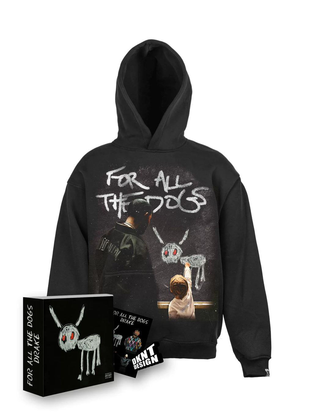 Unisex For All the Dogs Fleece Pullover Hoodie