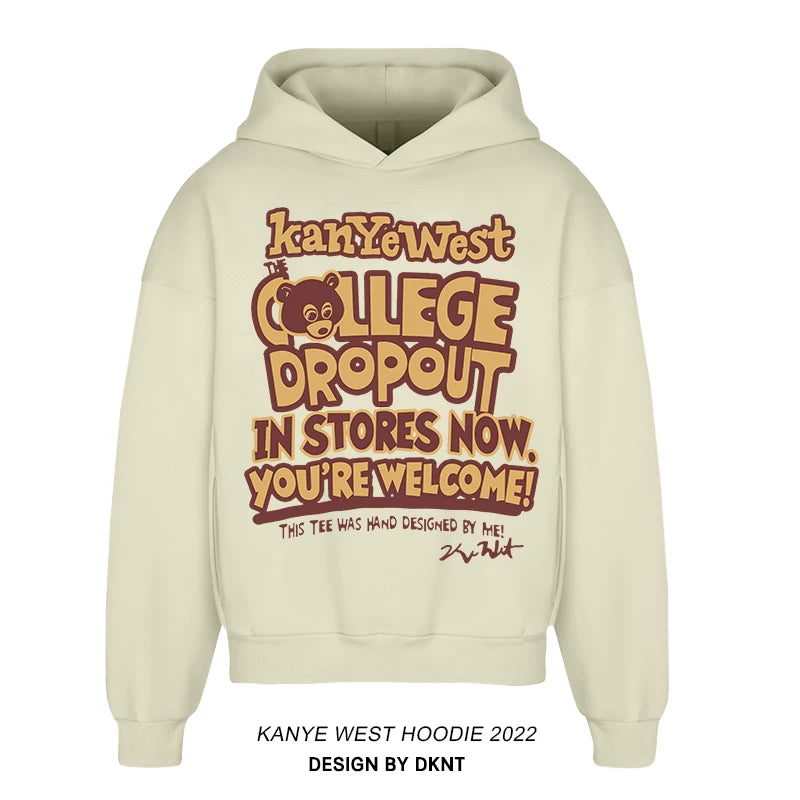 Unisex Dropout Bear Heavyweight Fleece Pullover Hoodie