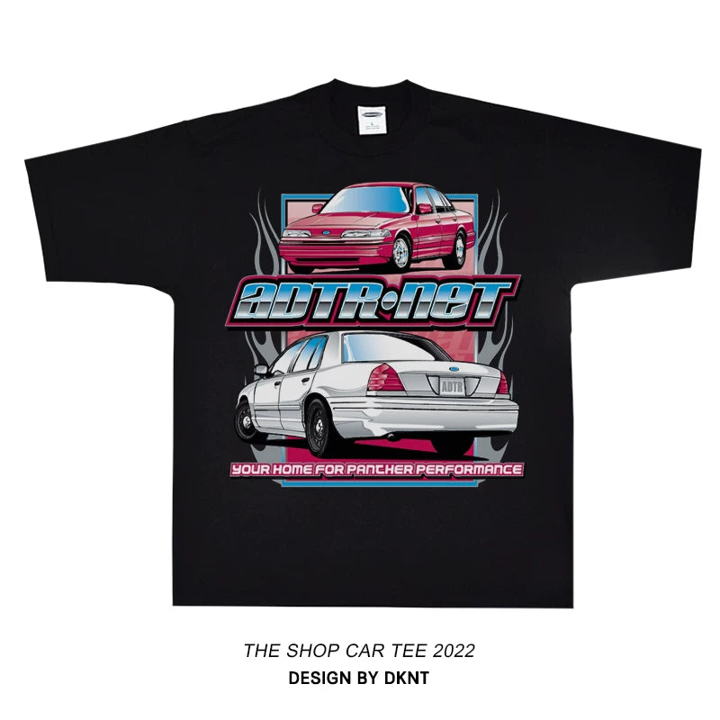 Unisex Racing Car Hip-Hop Oversize Short-Sleeve T-Shirt