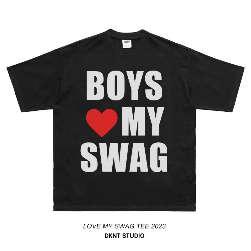 Unisex Girls Love My SWAG Hip-Hop Cotton T-Shirt