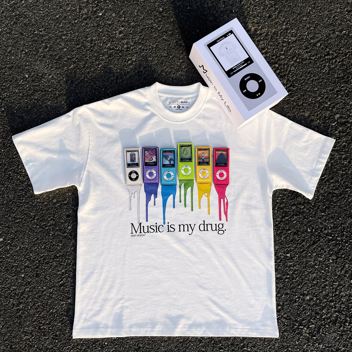 Unisex iPod Embroidered NFC Pure Cotton Y2K T-Shirt