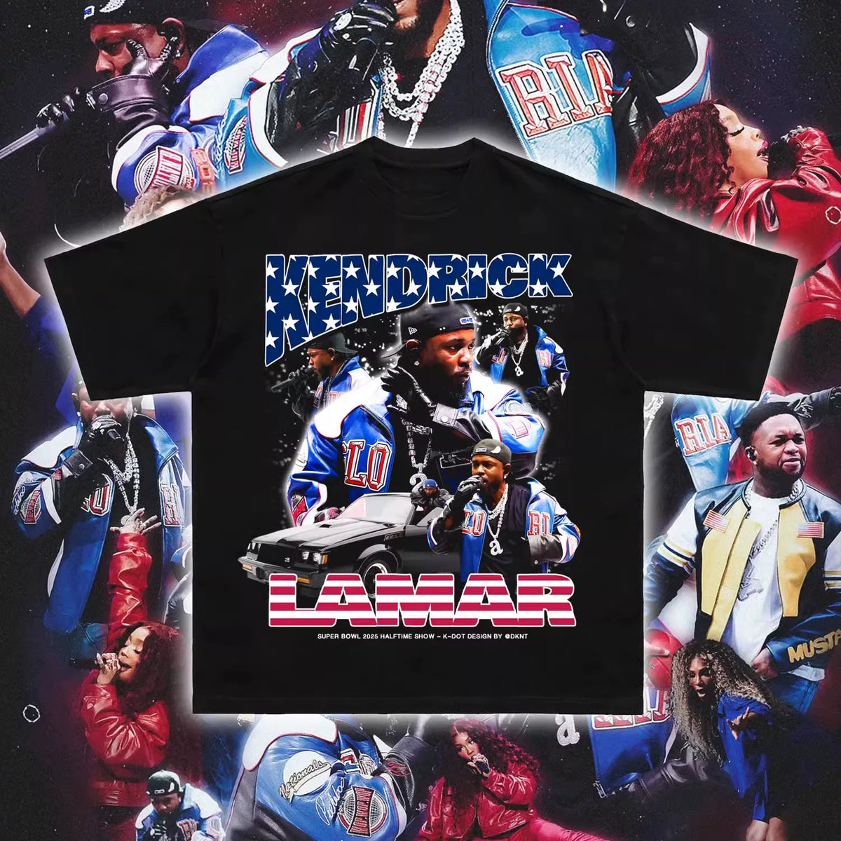 Unisex Kendrick Lamar Super Bowl Heavyweight Cotton T-Shirt