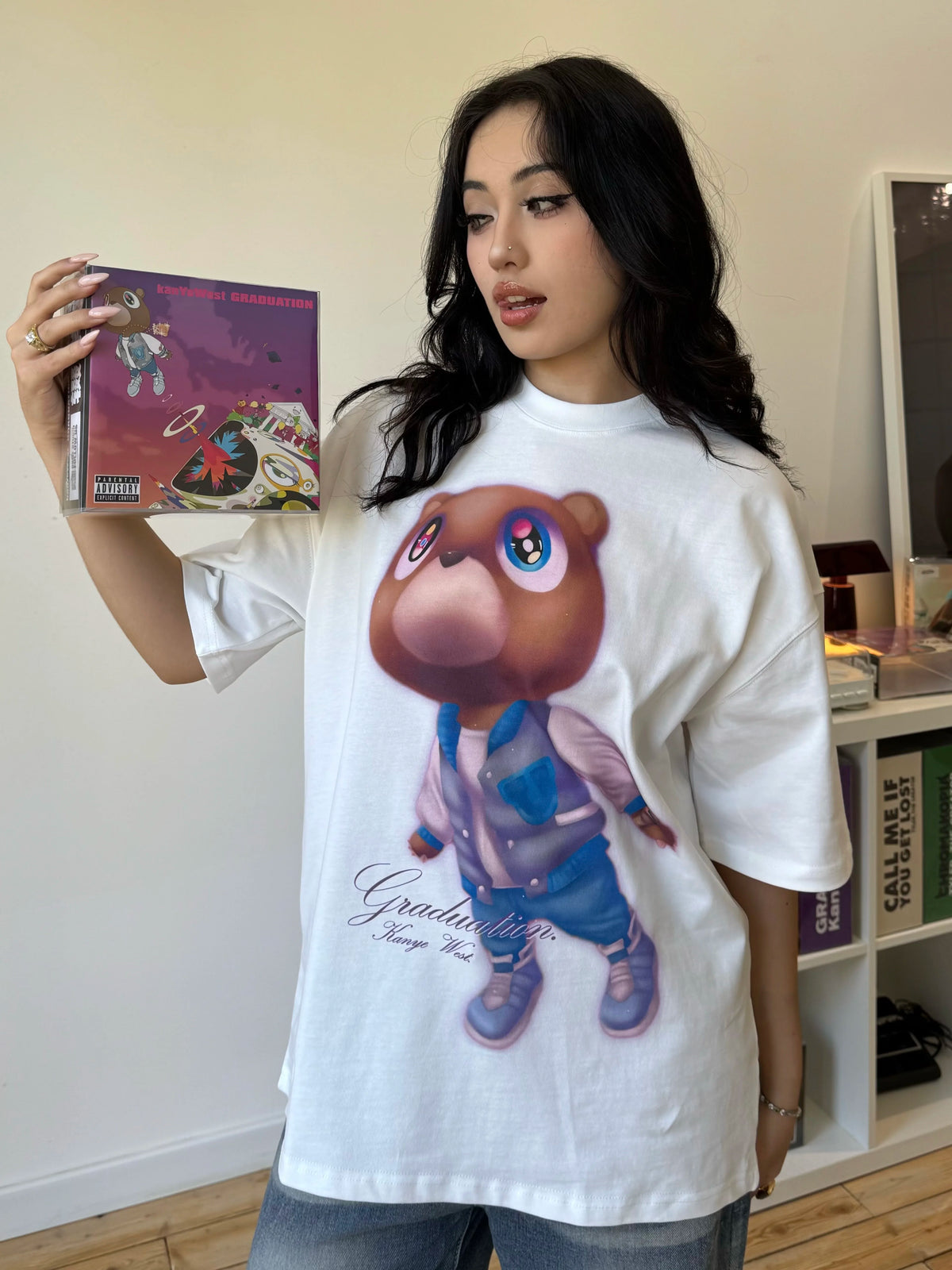 Unisex GRADUATION Bear Cotton American Short-Sleeve T-Shirt